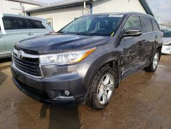 Salvage cars for sale from Copart Pekin, IL: 2014 Toyota Highlander Limited