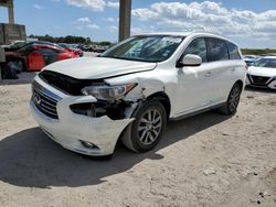 Salvage cars for sale at West Palm Beach, FL auction: 2013 Infiniti JX35