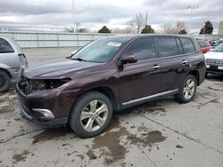 Toyota Highlander salvage cars for sale: 2012 Toyota Highlander Limited