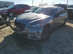 Salvage cars for sale from Copart Chicago Heights, IL: 2015 Infiniti Q50 Base