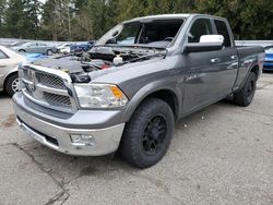 Salvage cars for sale from Copart Arlington, WA: 2012 Dodge RAM 1500 Laramie