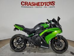 Salvage cars for sale from Copart Dallas, TX: 2014 Kawasaki EX650 F