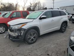 Toyota salvage cars for sale: 2016 Toyota Highlander XLE