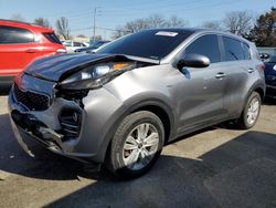 Salvage cars for sale at Moraine, OH auction: 2018 KIA Sportage LX