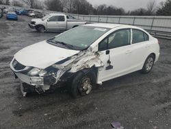 Salvage cars for sale at Grantville, PA auction: 2015 Honda Civic LX