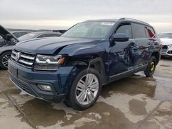 2019 Volkswagen Atlas SEL en venta en Grand Prairie, TX