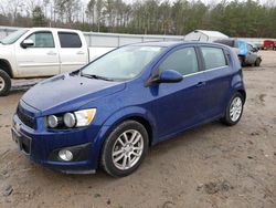 Salvage cars for sale from Copart Charles City, VA: 2013 Chevrolet Sonic LT