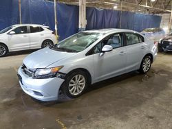 Salvage cars for sale at Woodhaven, MI auction: 2012 Honda Civic EX