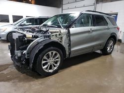 Salvage cars for sale from Copart Blaine, MN: 2020 Ford Explorer XLT