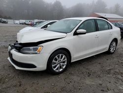 Salvage cars for sale from Copart Mendon, MA: 2012 Volkswagen Jetta SE
