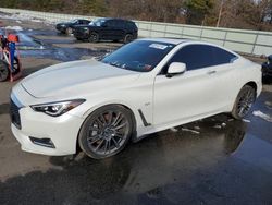 Salvage cars for sale from Copart Brookhaven, NY: 2017 Infiniti Q60 Premium