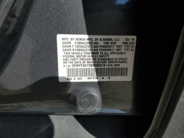 2011 Honda Pilot Exln