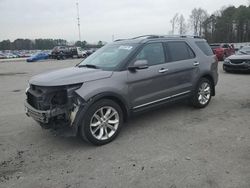 Salvage cars for sale from Copart Dunn, NC: 2013 Ford Explorer Limited