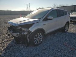 Salvage cars for sale at Barberton, OH auction: 2017 Ford Escape Titanium