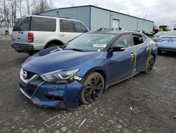 Salvage cars for sale from Copart Portland, OR: 2017 Nissan Maxima 3.5S