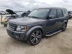 Salvage cars for sale at San Antonio, TX auction: 2016 Land Rover LR4 HSE