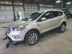 Salvage cars for sale from Copart Des Moines, IA: 2017 Ford Escape Titanium