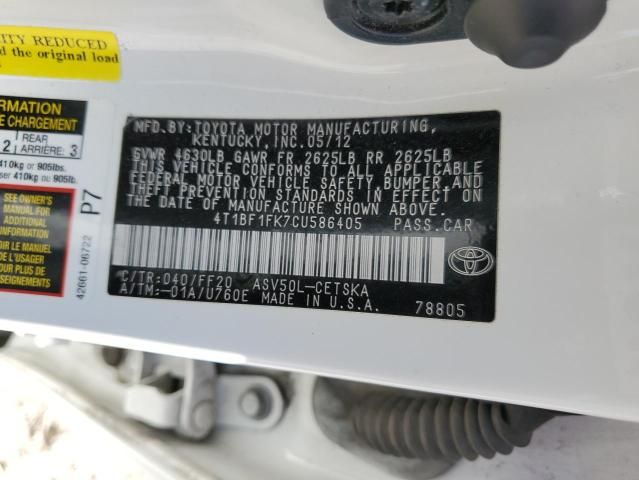 2012 Toyota Camry Base