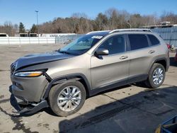 Salvage cars for sale from Copart Assonet, MA: 2016 Jeep Cherokee Limited