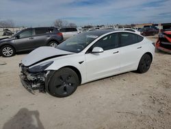 Salvage cars for sale from Copart Haslet, TX: 2023 Tesla Model 3
