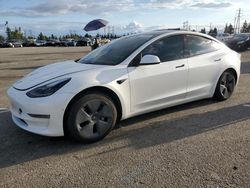 Salvage cars for sale from Copart Rancho Cucamonga, CA: 2022 Tesla Model 3