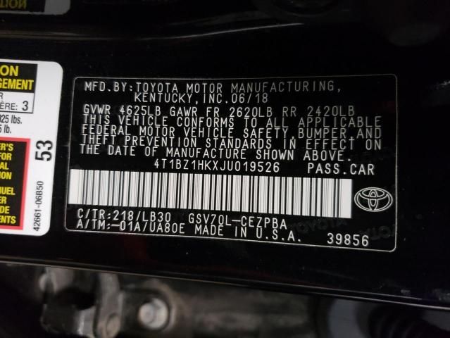 2018 Toyota Camry XSE