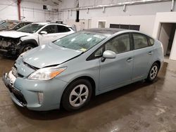 Salvage cars for sale at Center Rutland, VT auction: 2012 Toyota Prius