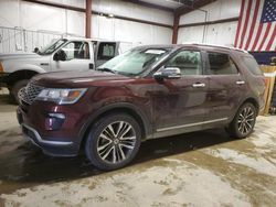 Salvage cars for sale from Copart Billings, MT: 2018 Ford Explorer Platinum