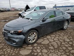 Chevrolet salvage cars for sale: 2016 Chevrolet Malibu LT