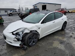 Salvage cars for sale from Copart Airway Heights, WA: 2022 Tesla Model 3