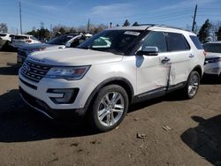 Vehiculos salvage en venta de Copart Denver, CO: 2017 Ford Explorer Limited