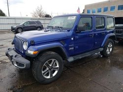 Vehiculos salvage en venta de Copart Littleton, CO: 2018 Jeep Wrangler Unlimited Sahara