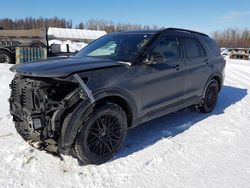 Salvage cars for sale from Copart Montreal Est, QC: 2021 Ford Explorer ST