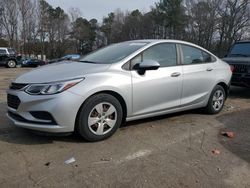 Salvage cars for sale from Copart Austell, GA: 2018 Chevrolet Cruze LS