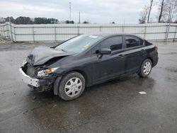 Salvage cars for sale from Copart Dunn, NC: 2015 Honda Civic LX