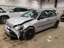 Honda Civic salvage cars for sale: 2004 Honda Civic DX VP