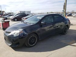 Salvage cars for sale at Grand Prairie, TX auction: 2018 Toyota Corolla L