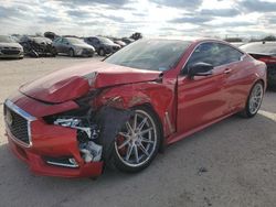 Vehiculos salvage en venta de Copart San Antonio, TX: 2019 Infiniti Q60 RED Sport 400