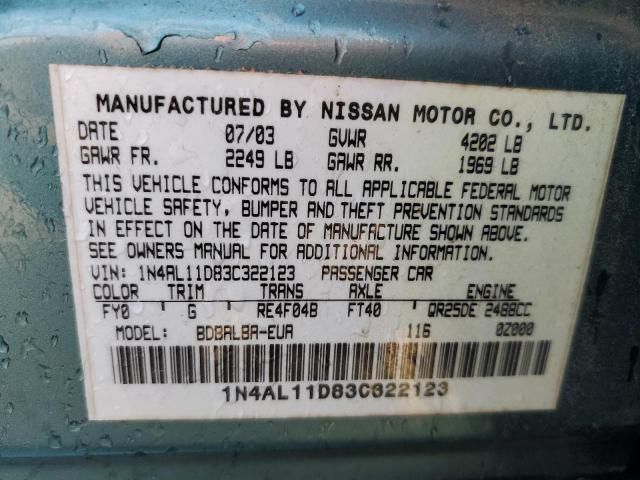 2003 Nissan Altima Base