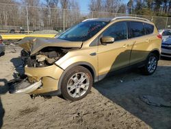 Salvage cars for sale at Waldorf, MD auction: 2015 Ford Escape Titanium