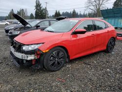 Salvage cars for sale at Graham, WA auction: 2019 Honda Civic EXL