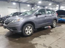 Honda salvage cars for sale: 2016 Honda CR-V LX