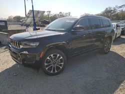 Salvage cars for sale at Riverview, FL auction: 2021 Jeep Grand Cherokee L Overland