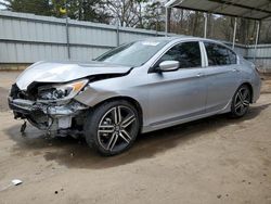 Salvage cars for sale at Austell, GA auction: 2017 Honda Accord Sport