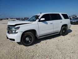 Salvage cars for sale at San Antonio, TX auction: 2015 Chevrolet Tahoe Police