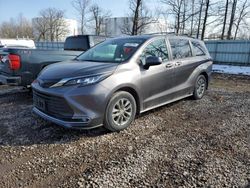 Salvage cars for sale from Copart Central Square, NY: 2022 Toyota Sienna XLE