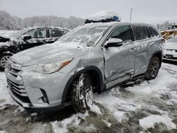 Salvage cars for sale from Copart Windsor, NJ: 2017 Toyota Highlander LE