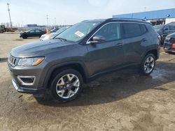 Salvage cars for sale at Woodhaven, MI auction: 2020 Jeep Compass Limited