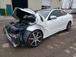Salvage cars for sale from Copart Angola, NY: 2015 Mercedes-Benz C 250