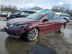 Salvage cars for sale at East Granby, CT auction: 2014 Honda Accord Sport